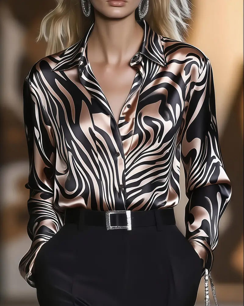 Camisa con Estilo Zebra Elegante™