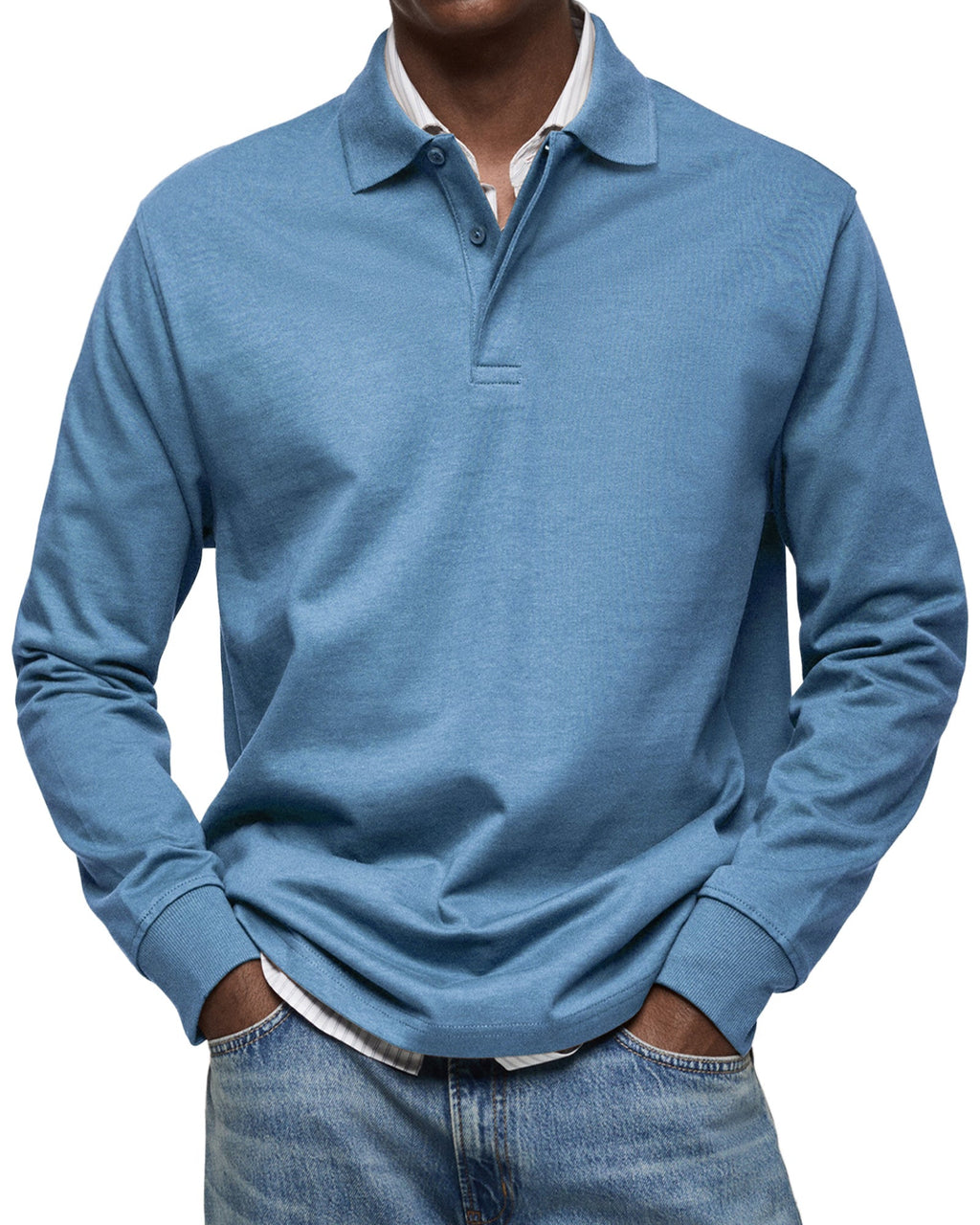 Alberto™ | Polo de Manga Larga Lujoso