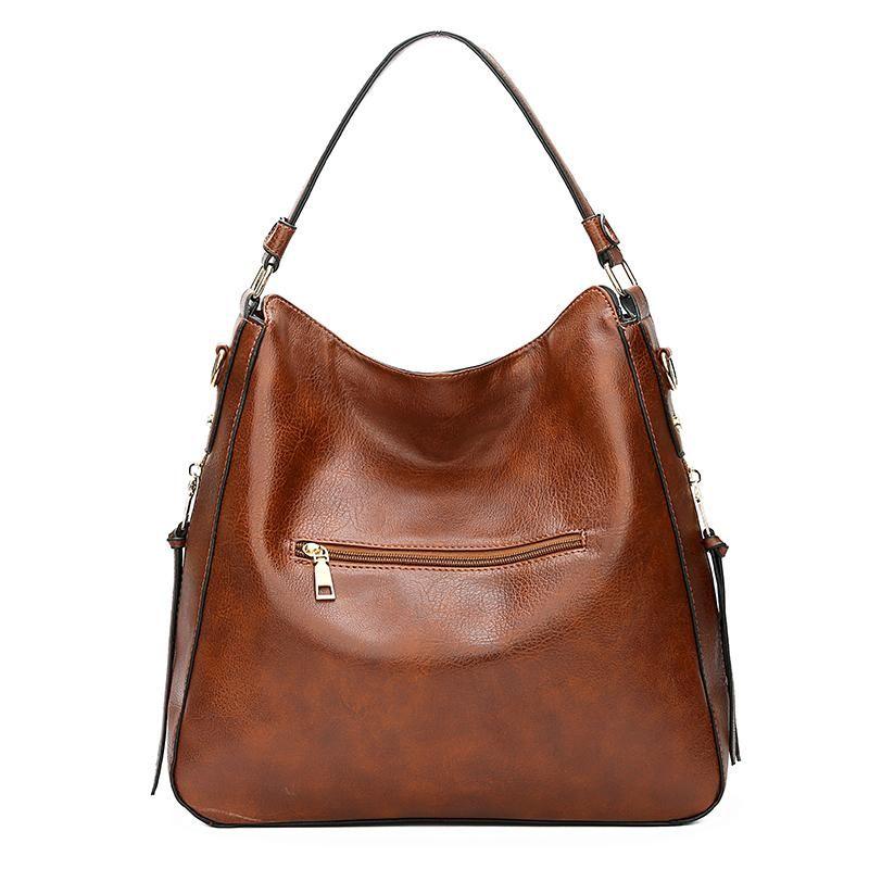 Bolso de Hombro de Piel de Lujo Antirrobo™