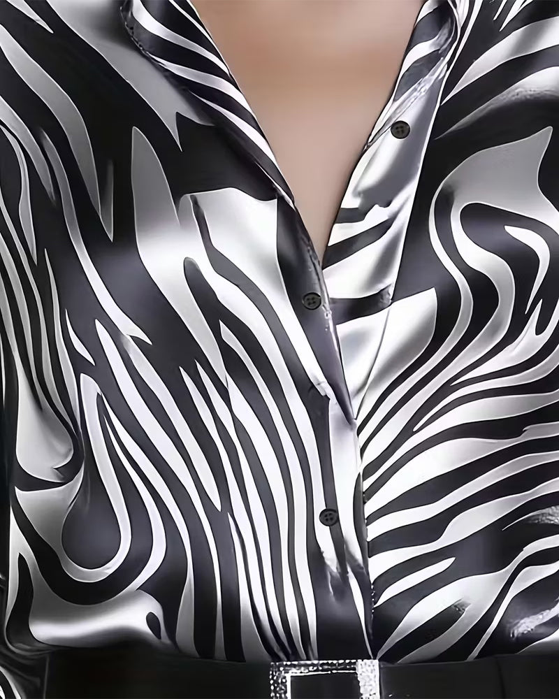Camisa con Estilo Zebra Elegante™