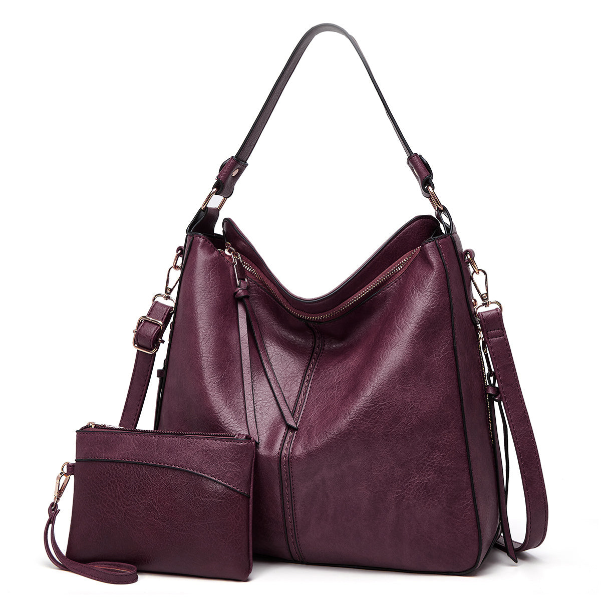 Bolso de Hombro de Piel de Lujo Antirrobo™
