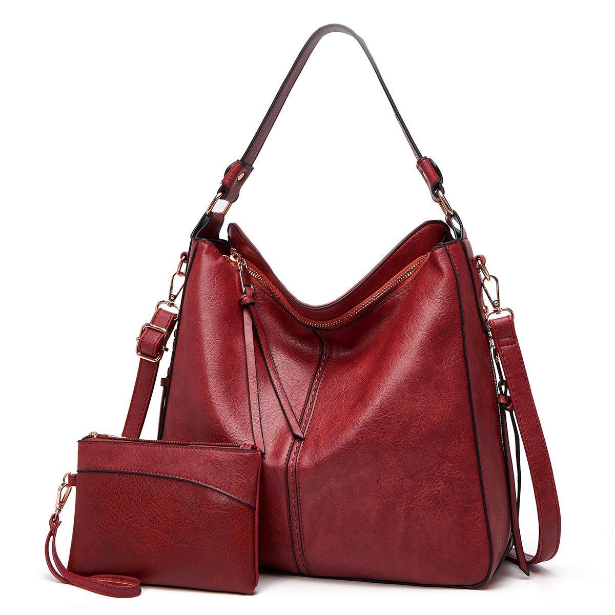 Bolso de Hombro de Piel de Lujo Antirrobo™