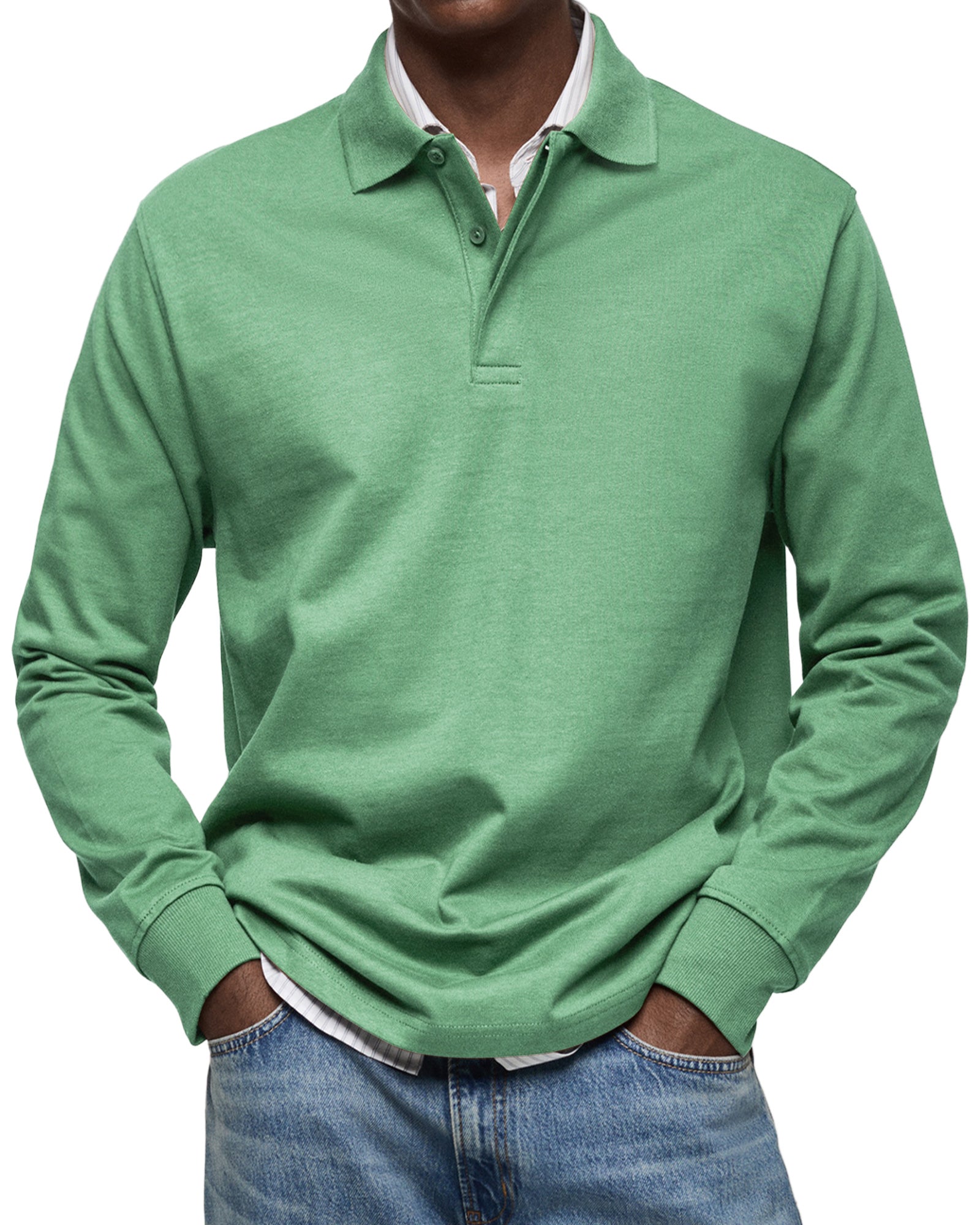 Alberto™ | Polo de Manga Larga Lujoso