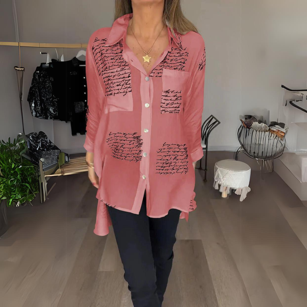 Camisa Larga con Botones™