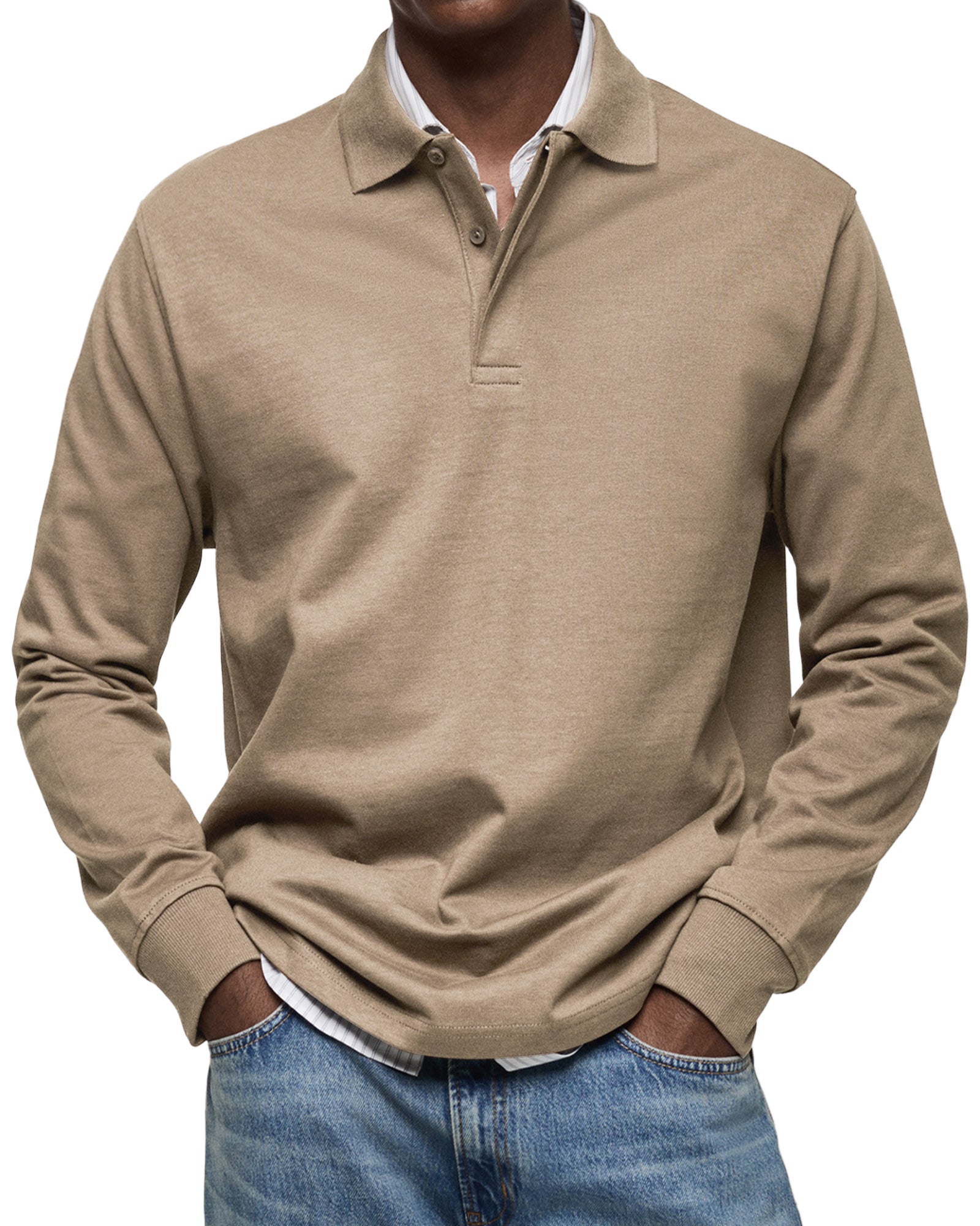 Alberto™ | Polo de Manga Larga Lujoso