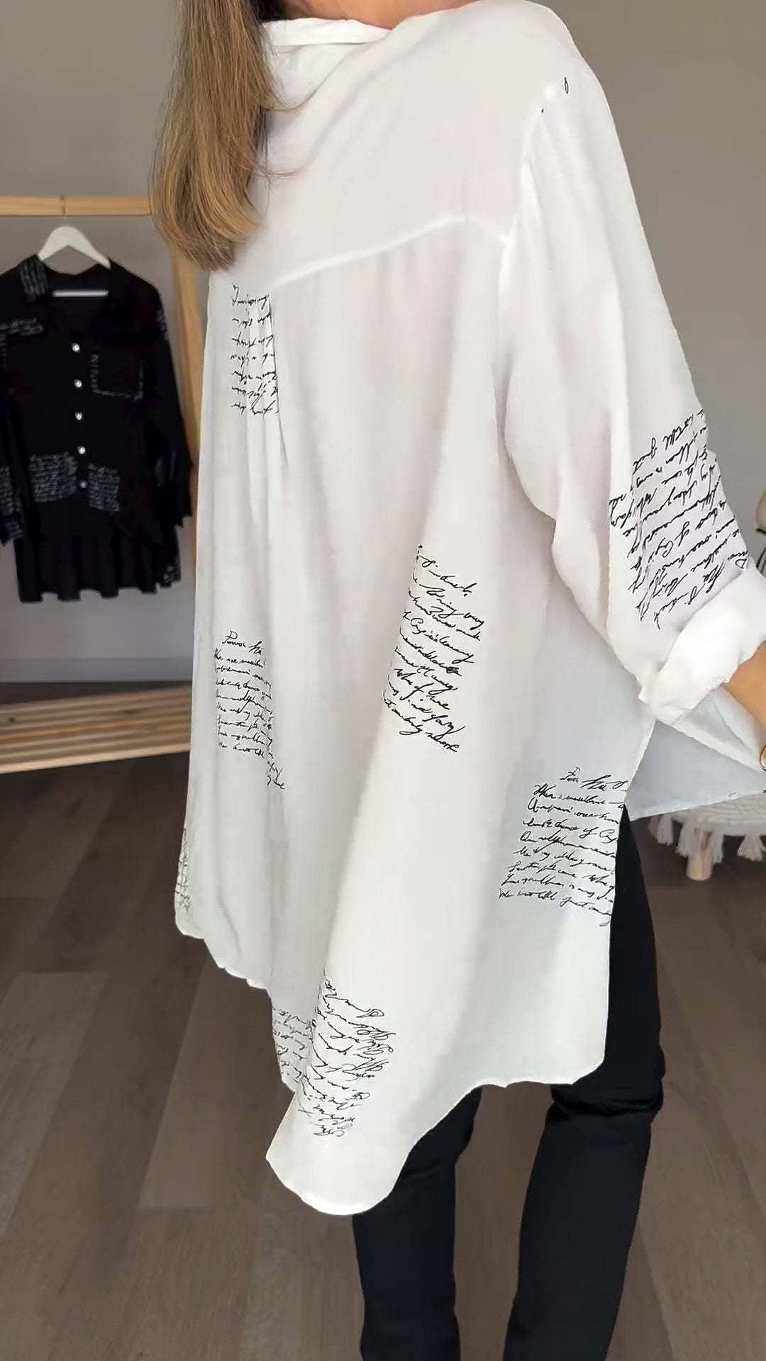 Camisa Larga con Botones™