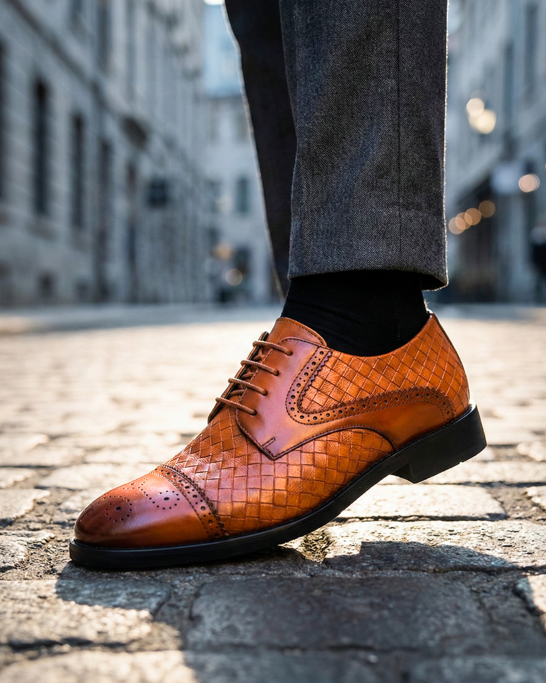 Bellville™ | Zapatos Oxford de Piel Trenzada