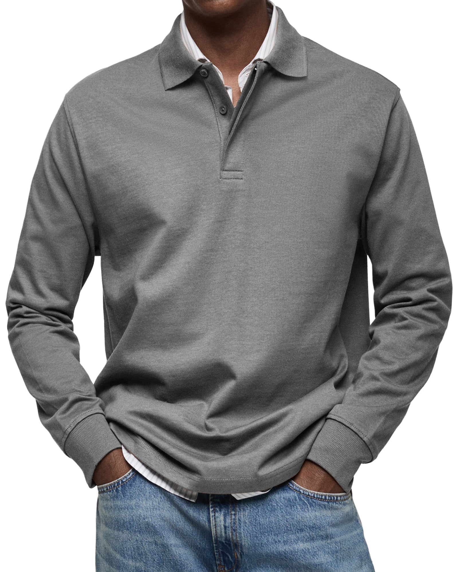 Alberto™ | Polo de Manga Larga Lujoso