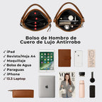 Bolso de Hombro de Piel de Lujo Antirrobo™