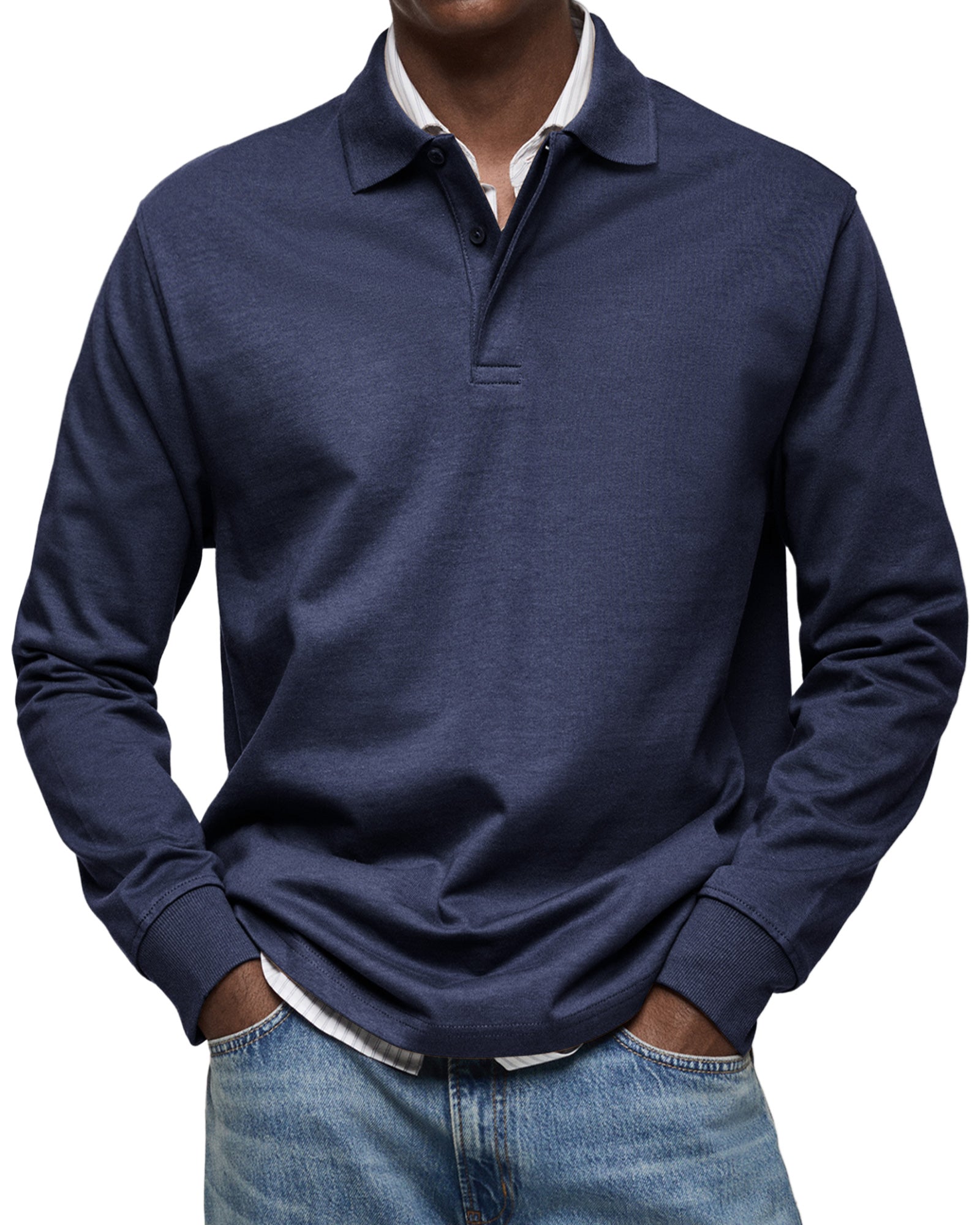 Alberto™ | Polo de Manga Larga Lujoso