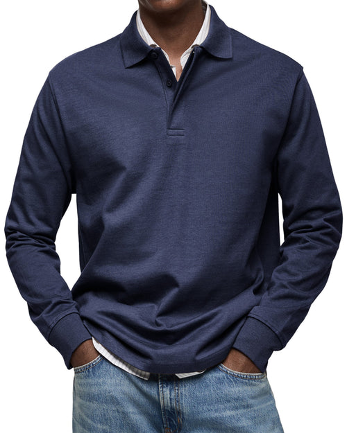 Alberto™ | Polo de Manga Larga Lujoso
