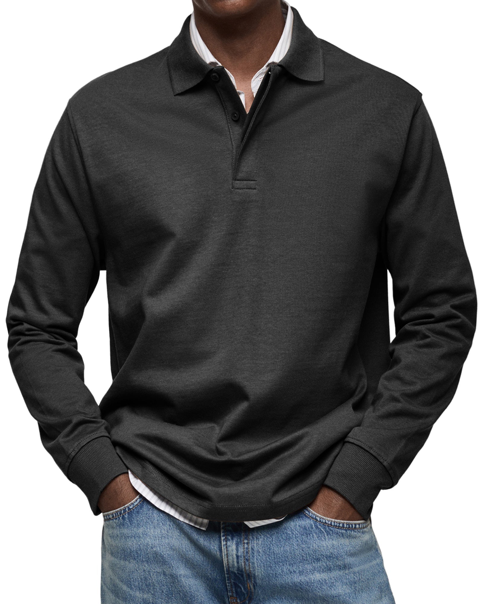 Alberto™ | Polo de Manga Larga Lujoso
