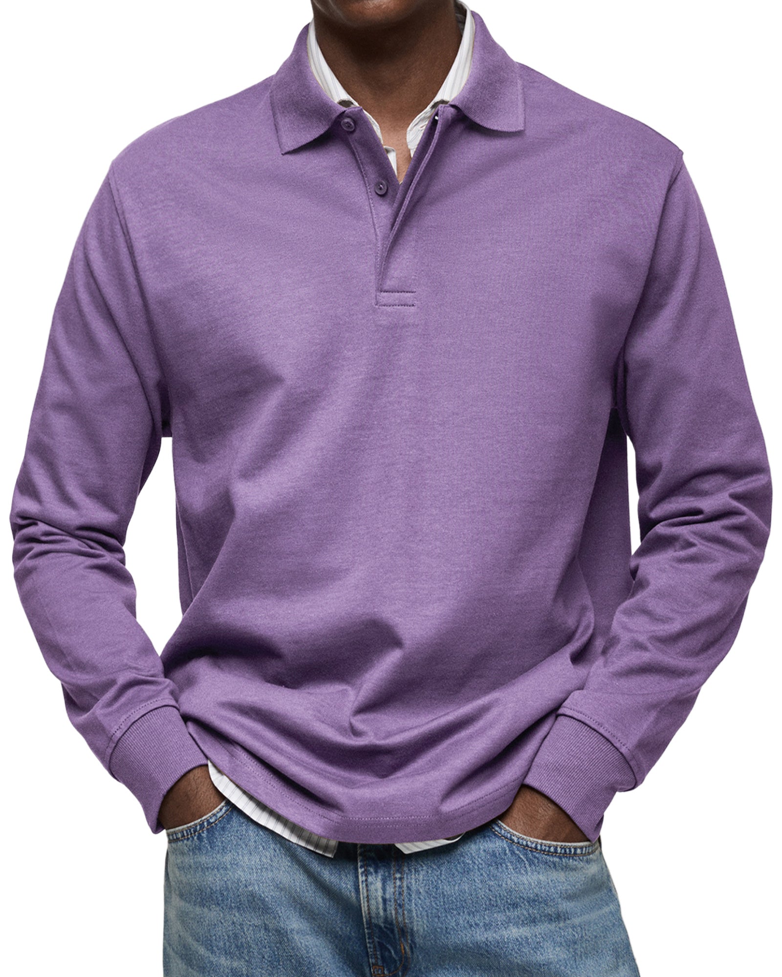 Alberto™ | Polo de Manga Larga Lujoso