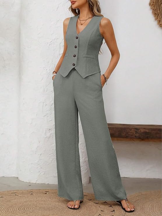 Sofía™ | Conjunto Chaleco + Pantalón de Regalo