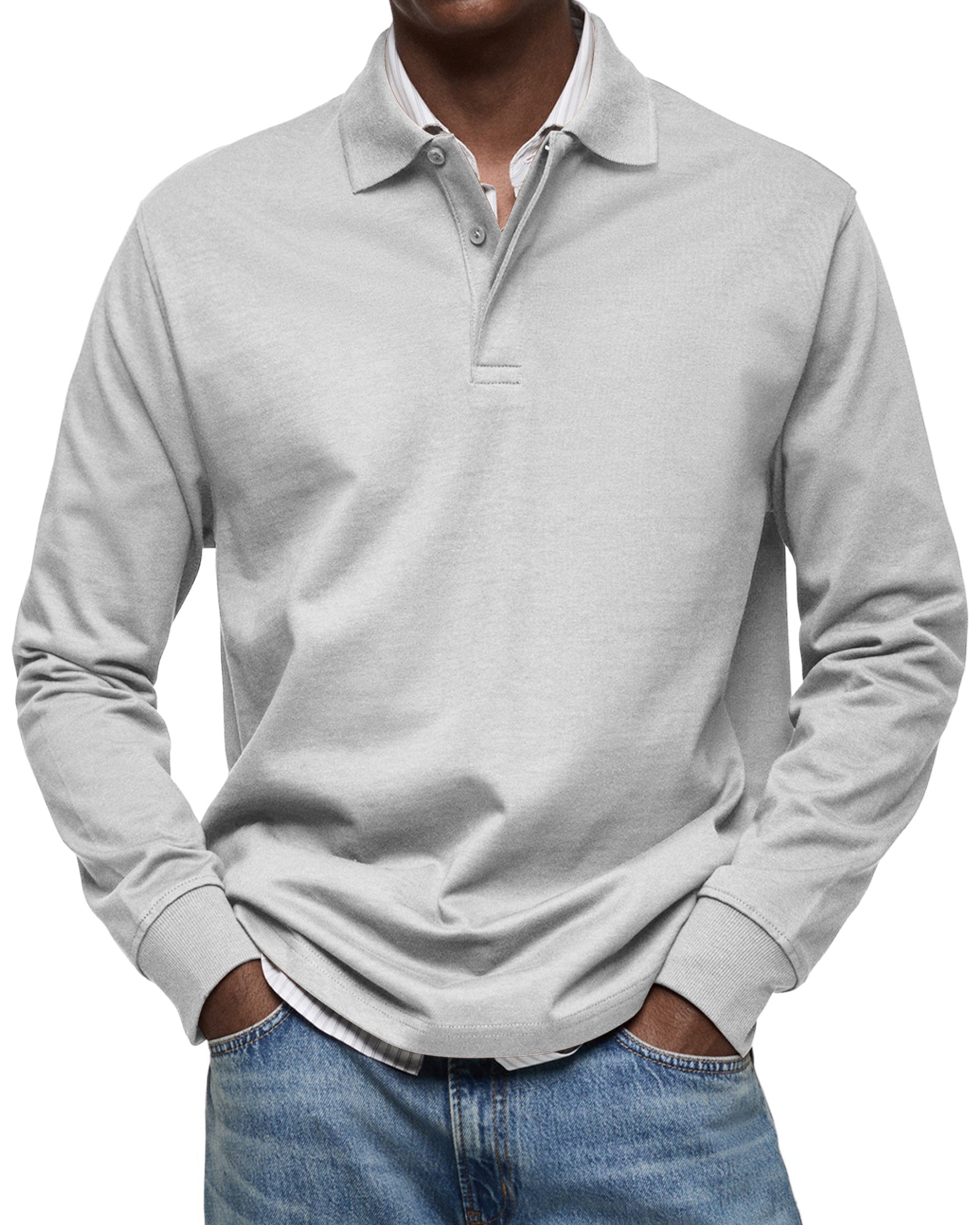 Alberto™ | Polo de Manga Larga Lujoso
