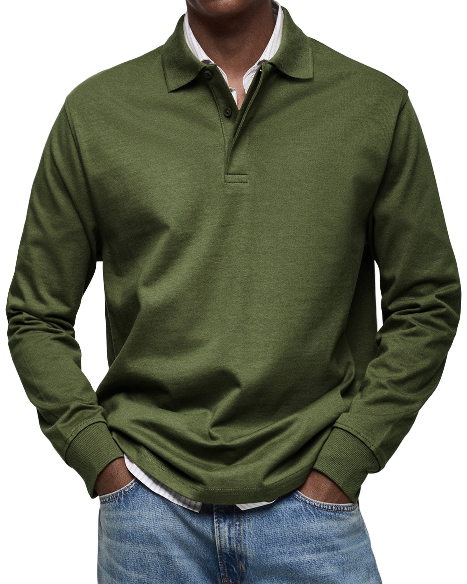 Alberto™ | Polo de Manga Larga Lujoso