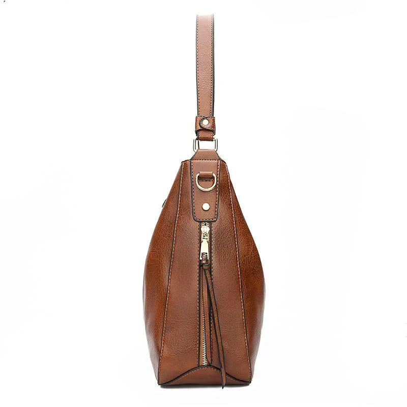 Bolso de Hombro de Piel de Lujo Antirrobo™