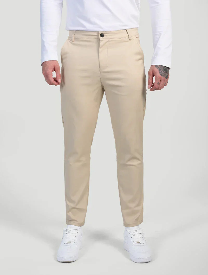 Astino™ | Pantalones Elásticos Beige