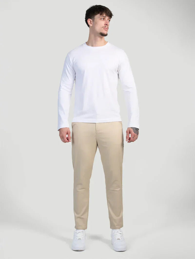 Astino™ | Pantalones Elásticos Beige