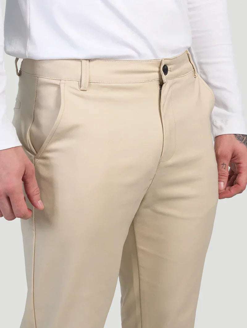 Astino™ | Pantalones Elásticos Beige