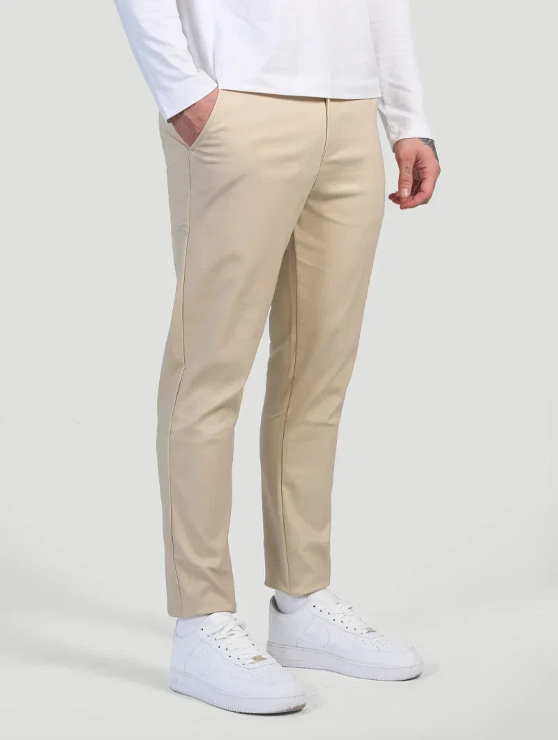 Astino™ | Pantalones Elásticos Beige