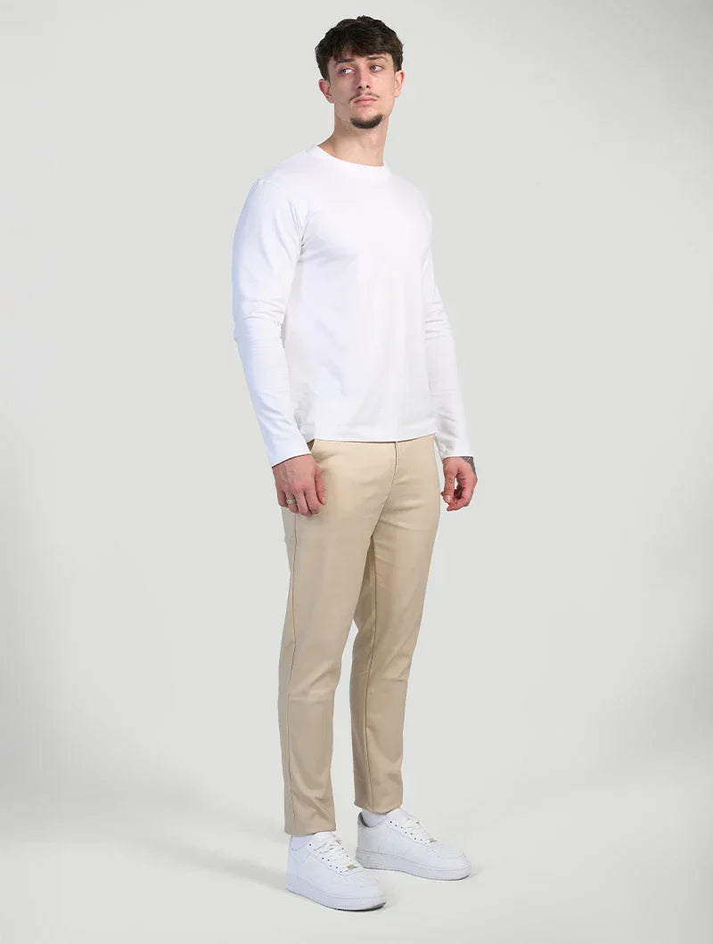 Astino™ | Pantalones Elásticos Beige
