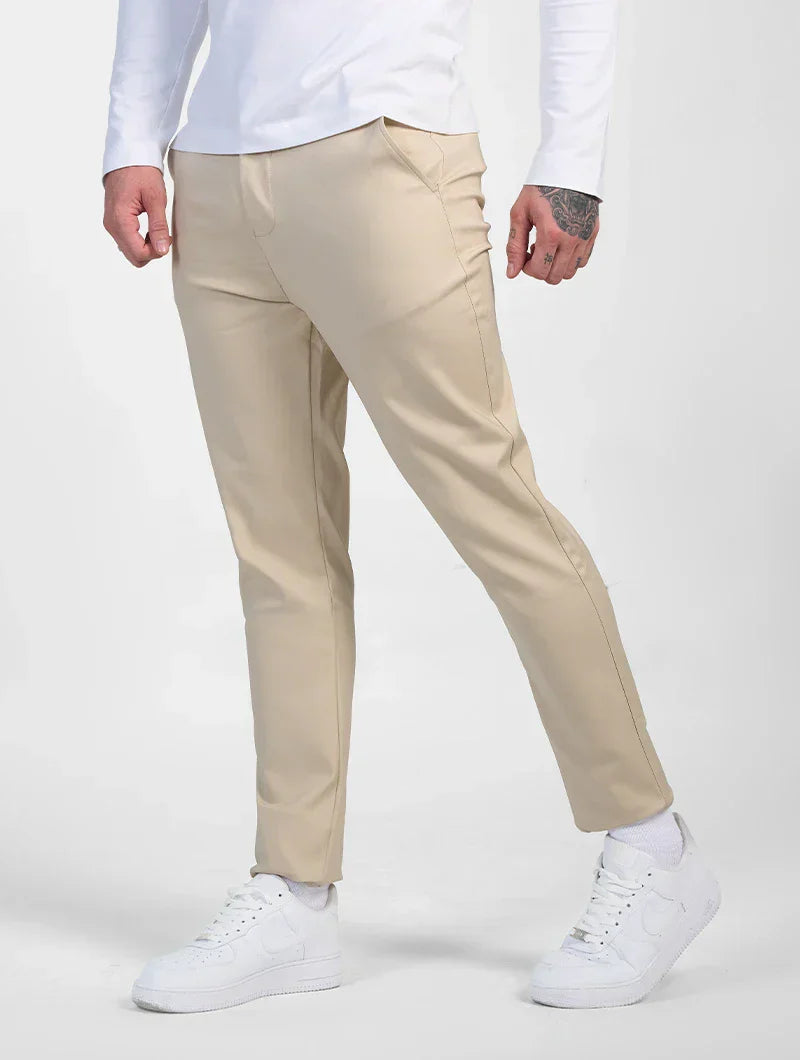 Astino™ | Pantalones Elásticos Beige