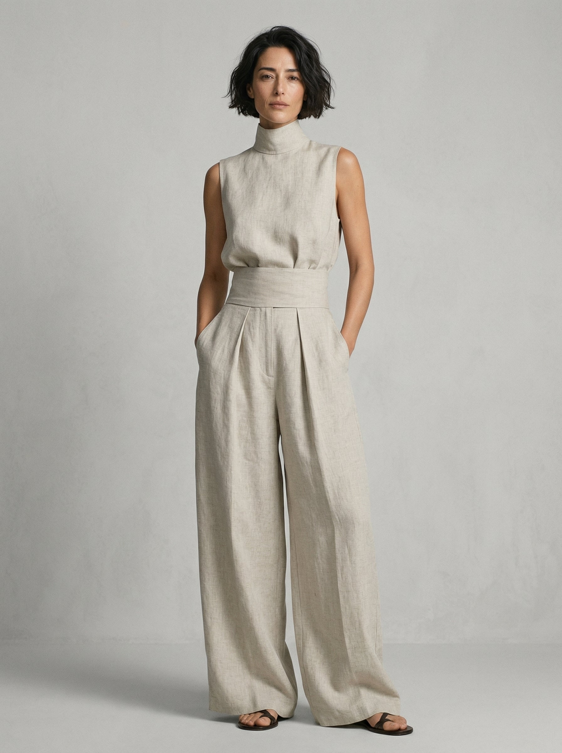 Nuria™ | Conjunto Minimalista de Blusa sin Mangas