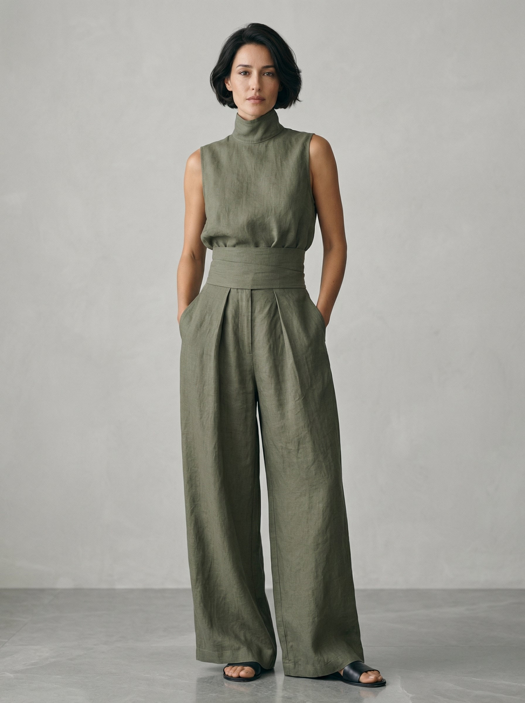 Nuria™ | Conjunto Minimalista de Blusa sin Mangas