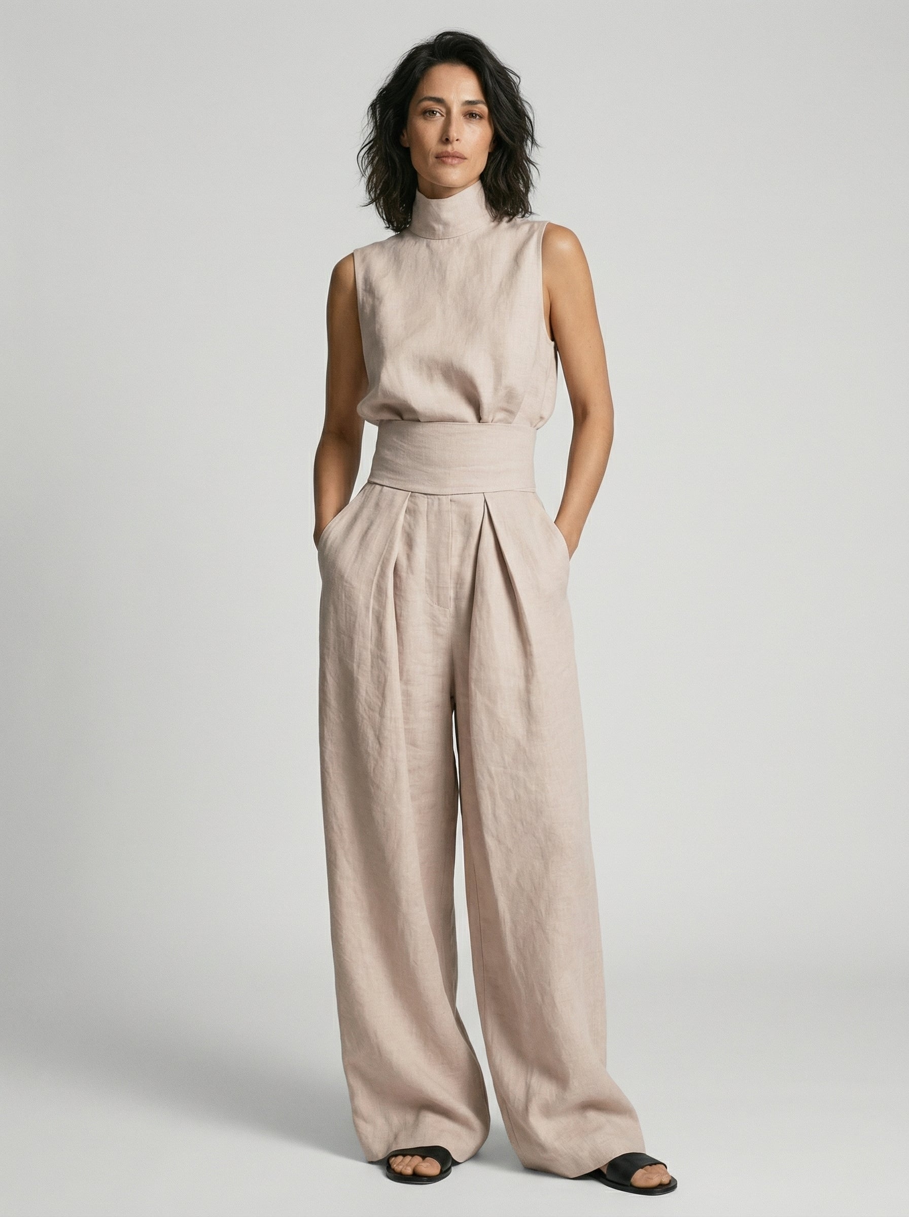 Nuria™ | Conjunto Minimalista de Blusa sin Mangas