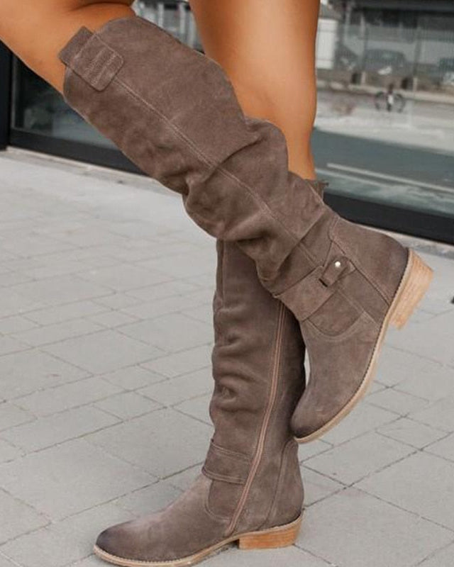 Zavira™ | Botas de Ante Elegantes y Cálidas