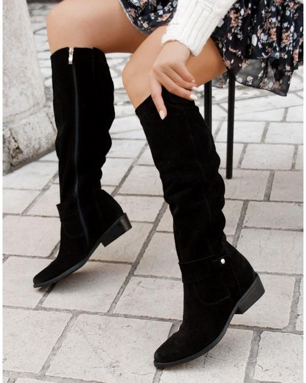 Zavira™ | Botas de Ante Elegantes y Cálidas