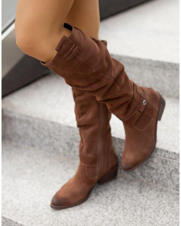 Zavira™ | Botas de Ante Elegantes y Cálidas