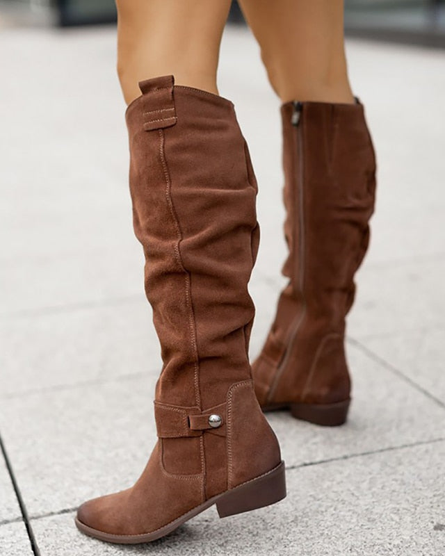 Zavira™ | Botas de Ante Elegantes y Cálidas