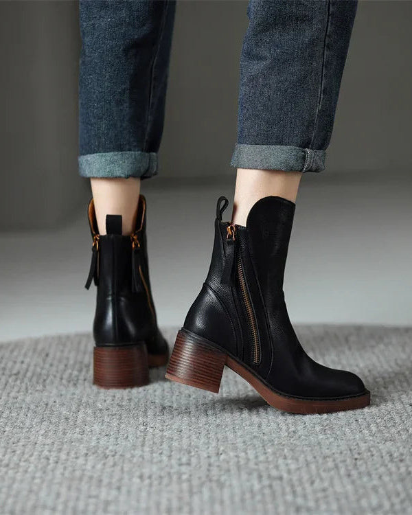 Abie™ | Botas de Cuero