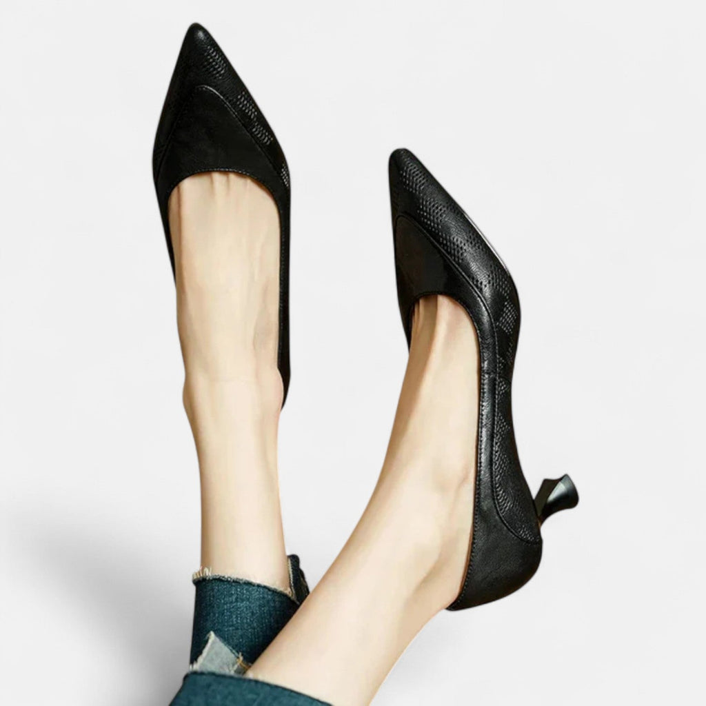 Amara™ | Tacones de Cuero