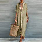 Anastasia™ | Vestido Camisero Largo con Botones