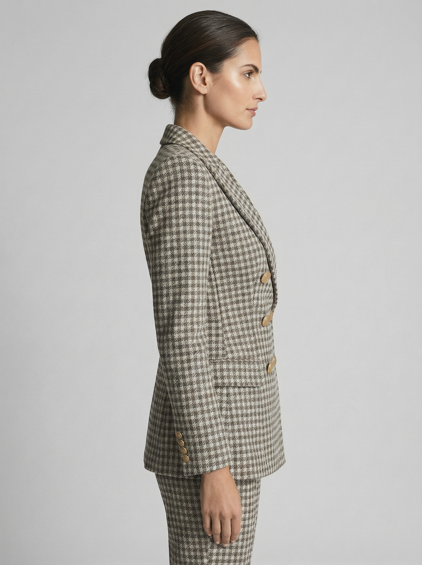 Gabriella™ | Traje de Cuadro Minucioso