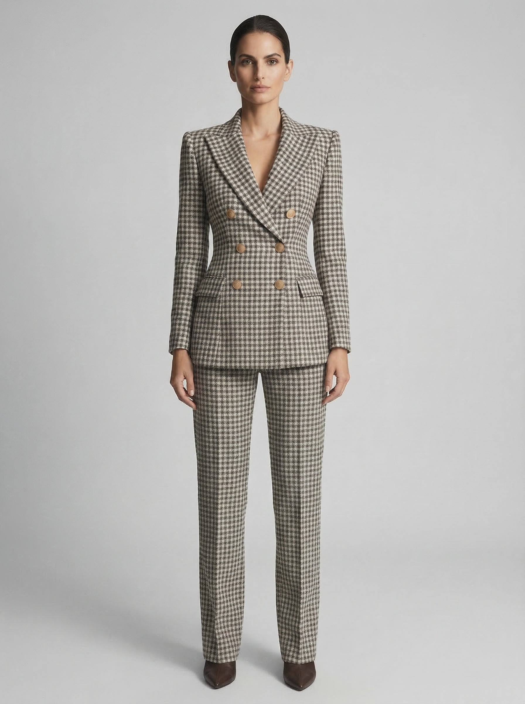 Gabriella™ | Traje de Cuadro Minucioso
