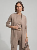 Elena™ | Conjunto Cárdigan Largo Top y Pantalón