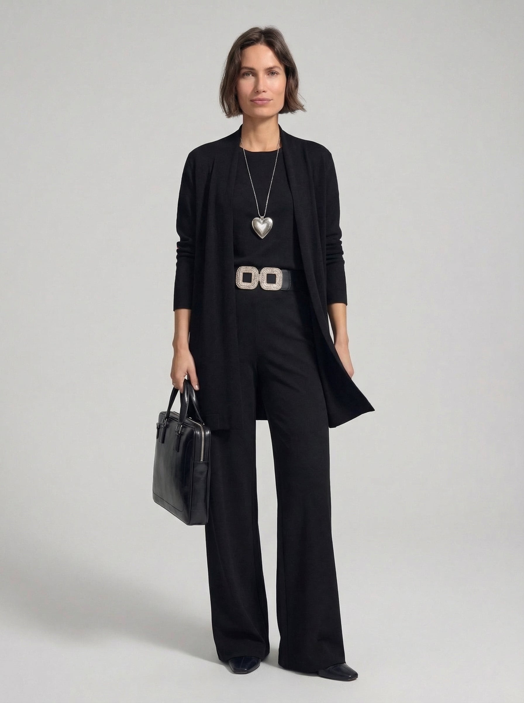 Elena™ | Conjunto Cárdigan Largo Top y Pantalón