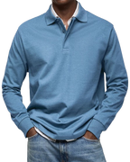 Alberto™ | Polo de Manga Larga Lujoso