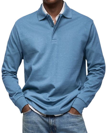 Alberto™ | Polo de Manga Larga Lujoso