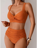 Nicole™ | Bikini con Tejido Fruncido