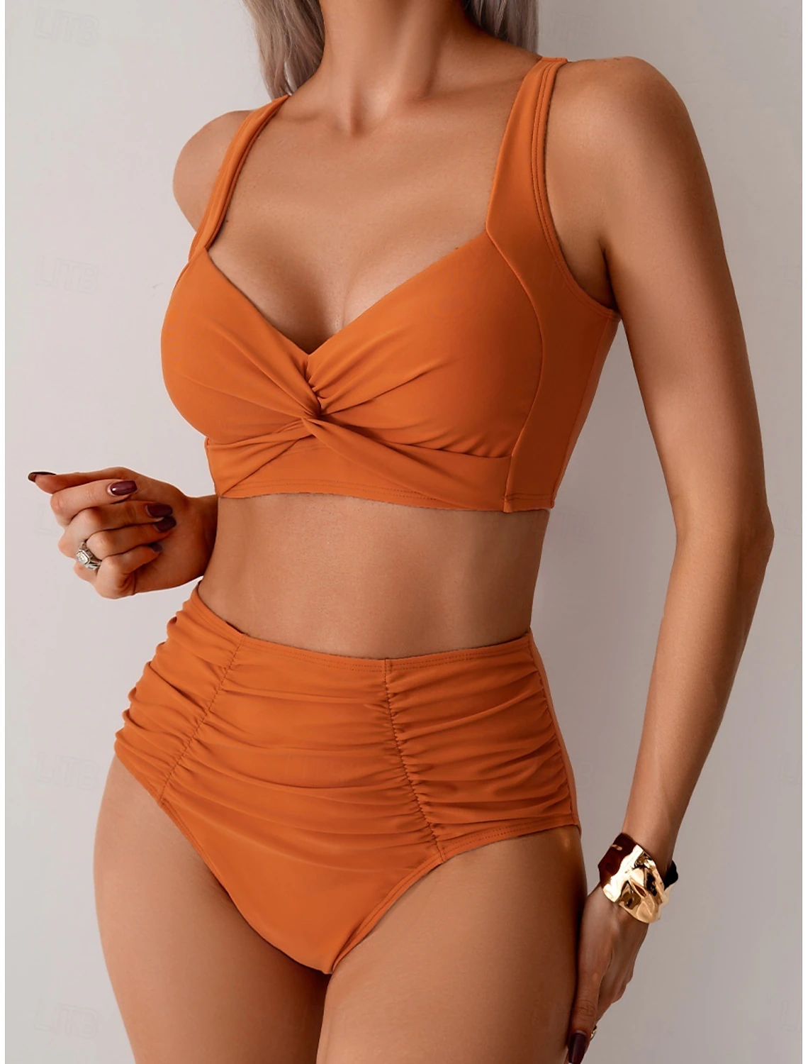 Nicole™ | Bikini con Tejido Fruncido