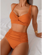 Nicole™ | Bikini con Tejido Fruncido