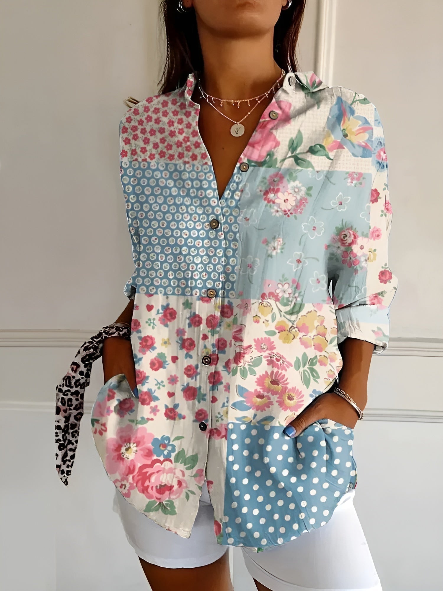 Blusa Floral de Algodón™