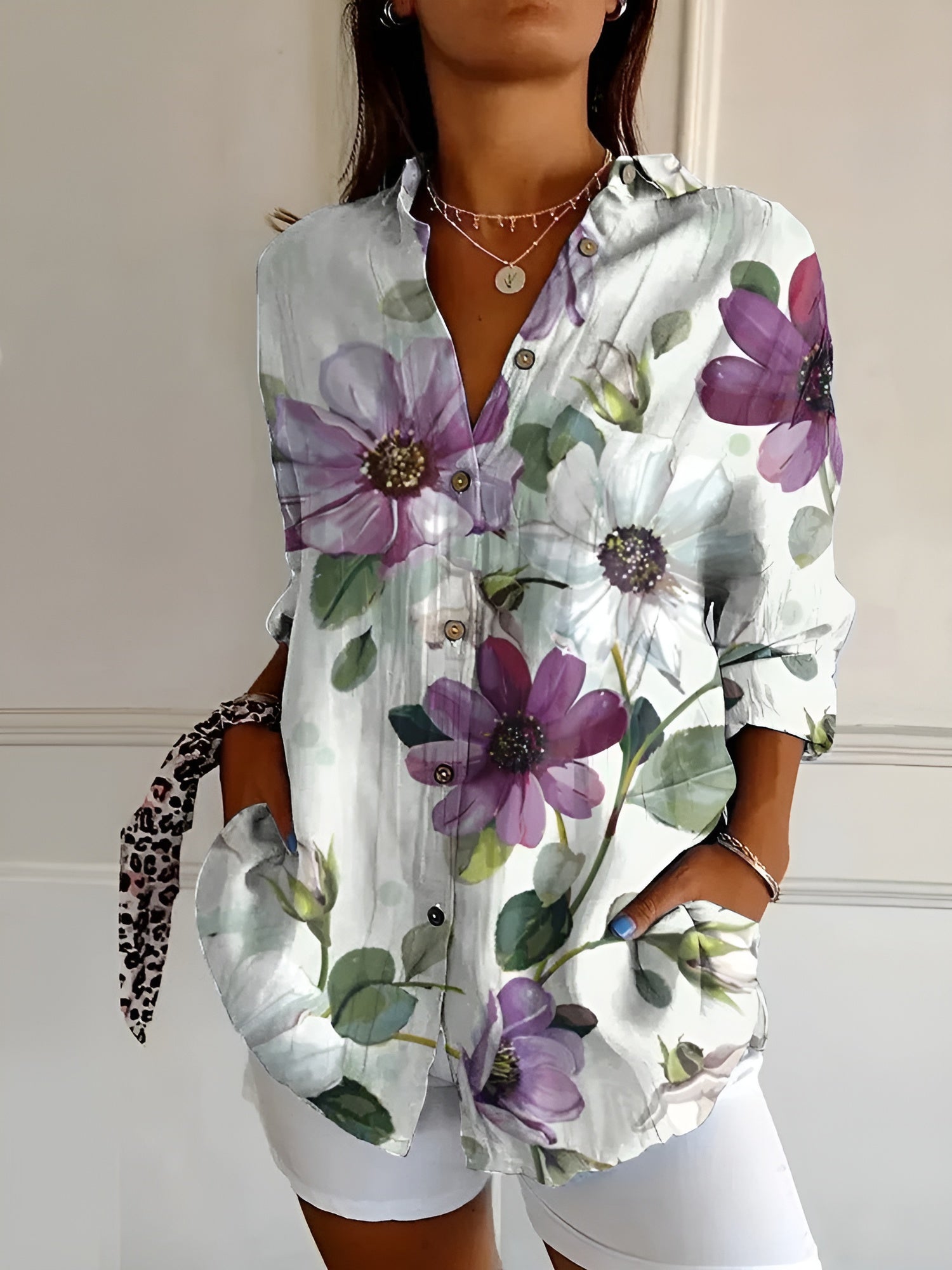 Blusa Floral de Algodón™